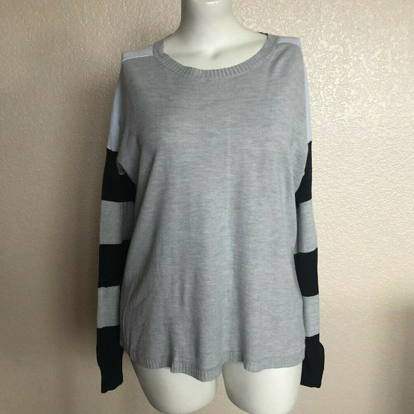 French Connection Sweaters - French Connection Colorblock Pullover Sweater L New